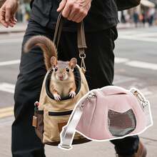 Genérico Hamster Travel Cage, Portador de hámster - Viaje portátil Portador de Animales pequeños |   Ligero Lavable Linda Bolsa para hámster Conejos Actividades de excursión de Ardilla de Conejo - 1 - Ver 2