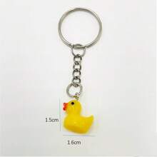 50/20/10pcs Mini Yellow Duck Keychain Set - Cute Rubber Ducky Bag Charms For Keys, Backpacks, Phone Straps | Adorable Bulk Party Favors, Goodie Bag Fillers For Birthdays, Wedding Decor. - Multicolor - View 10
