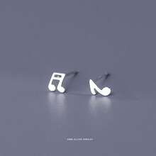 1pc S999 Pure Silver Stud Earrings, Minimalist & Versatile, Suitable As Valentine's Day, Mother's Day, Holiday Gift - White Gold - View 14