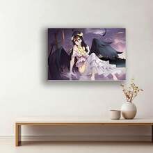 Framed Japanese Anime Poster Overlord Albedo Poster Canvas Wall Art Posters For Room Aesthetic And Decor Poster For Bedroom Living Room Office Decor  New Year Thanksgiving Day, Christmas, Easter For Living Room, Bedroom, Kitchen,Restroom Decoration - Framed(框架) - 查看 4