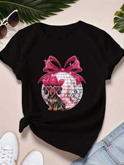 100% Cotton Women's Black T-Shirt-Featuring A Printed Design With The Words 'Vintage Canvas Shoes Style Authentic Wear.' Perfect For Everyday Wear, This Crewneck Casual Top Is Designed For Women, Machine Washable, And Comfortable And Breathable. It Is Suitable For Both Daily Casual Wear And Festive Occasions.