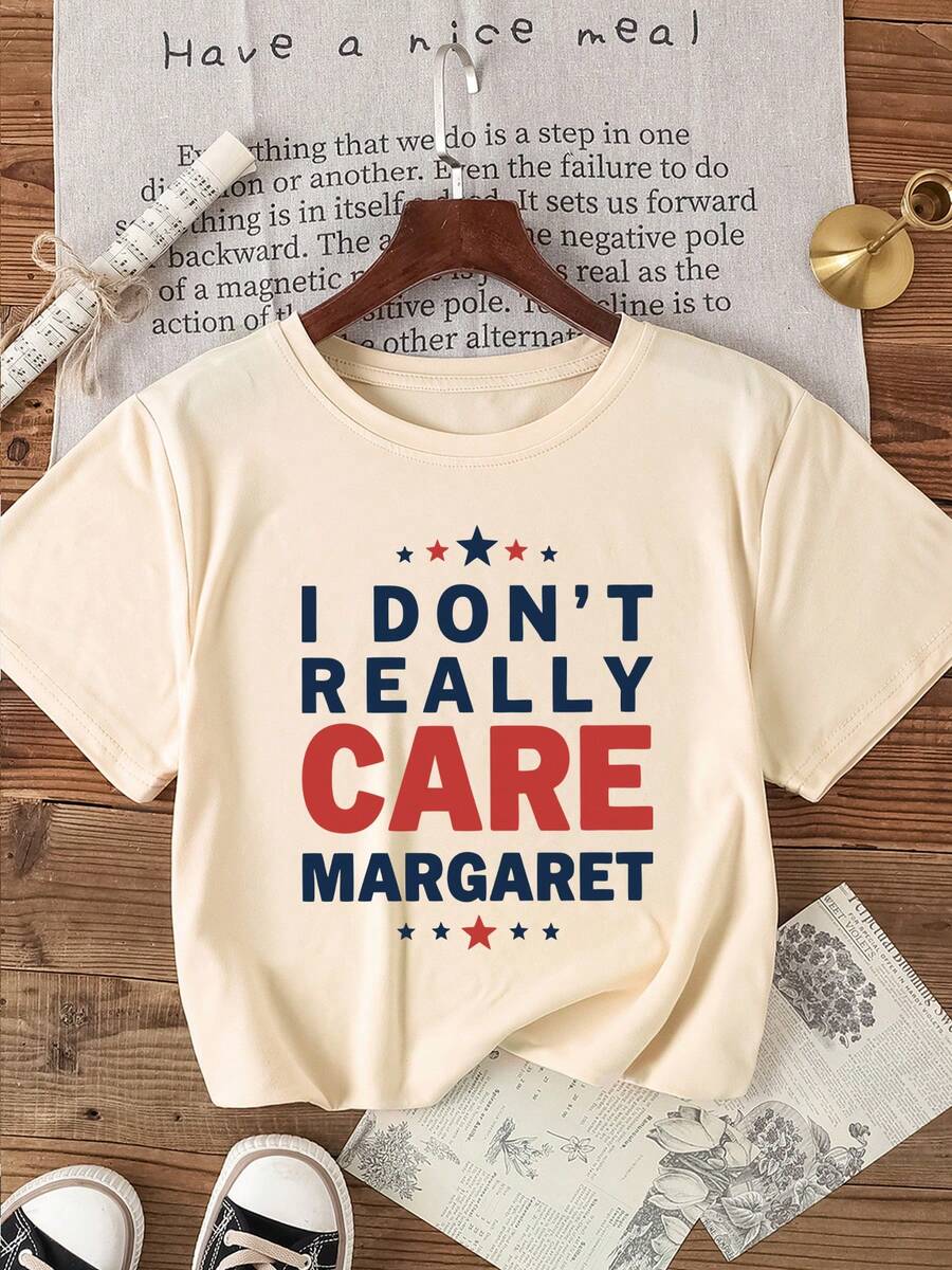 女士纯色圆领休闲牛奶丝宽松短袖 T 恤