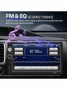 1Din Car Radio Carplay Andriod Auto Stereo Multimedia 7" Universal MP5 Player Mirrorlink FM USB BT TF Card AUX Input - 7011-d - View 4