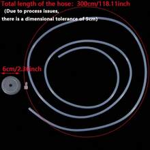 1 Set Water Dispenser Accessories Silicone Tube Water Pipe Flexible Automatic Suction Hose Universal Inlet Pipe