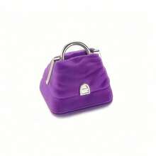 A Stylish Handbag-Shaped Jewelry Box, Velvet Ring/Necklace Packaging, Elegant Accessory Gift Box, Needs Hand Washing - Multicolor - View 5