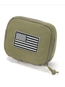 MOLLE Expandable Chest Bag With Hook And Loop, Can Be Attached To Vest Or Backpack, Smooth Zipper, Portable Travel Organizer Pouch For Phone, Keys, Outdoor Gear - Multicolor - View 8