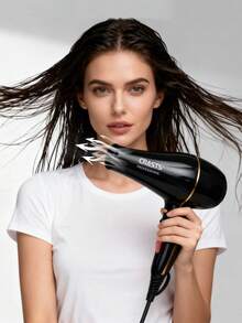 CRASTS 1 Hair Dryer With 1 Concentrator Nozzle & 1 Diffuser Nozzle, Straightener, Curling Iron, Curling Wand, Straightening Iron, Styling Brush, Curling Brush - EU F Type Plug(220-240V) - View 11
