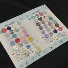 20 piezas Juego de botones coloridos surtidos, adecuados para ropa DIY, suéteres y decoración de manualidades (estilos aleatorios)