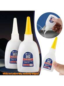 Finego 15g/30g/40g Keo siêu dính mạnh 502, Keo siêu tức thời đa năng, Keo dán giày, Keo siêu dính 502 Cyanoacrylate tức thì, Keo dán dầu cường độ cao hàn, Nhanh khô, Keo sửa chữa cho gốm sứ, sứ, kim loại, nhựa, gỗ - Trong suốt - Xem 5