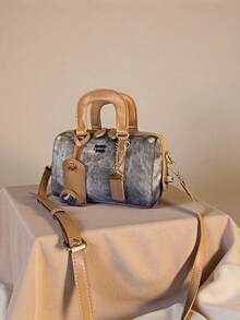 Platinum Blue Ocean Handbag For Women, 2025 New Versatile High-End Tote Bag, Shoulder & Crossbody Bag - Camel - View 2