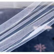 1件白色蚊帐，涤纶材质，简约实用，高密度，防蚊，尺寸90*190*150厘米，适用于学生宿舍、员工宿舍、双层床、户外旅行 - 白色 - 查看 10