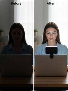 1 Pc LED Fill Light Selfie Light, LED Phone Light With 3 Lighting Mode, Portable Mini Clip-On Fill Light , Makeup, Live Stream, Zoom Conference Rechargeable Clip Video/Photos Light For Phone, Camera