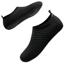 Giày đi nước unisex dành cho người lớn, giày đi suối, giày đi biển, giày khiêu vũ, giày chạy bộ, giày thể dục, giày thể thao dưới nước, thích hợp cho trong nhà và ngoài trời, vớ yoga khô và ướt, nhẹ và thoáng khí. - màu đen - Xem 8