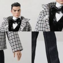 35厘米超模男娃娃，收藏娃娃，青少年人偶，时尚模特，白皙肤色，深色肤色，小麦色肤色，休闲及商务风格 - 彩色 - 查看 5