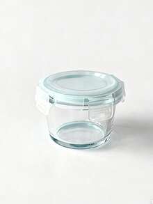 3 piezas Recipientes de almacenamiento de alimentos de vidrio grueso con tapa hermética, Recipientes de almacenamiento de alimentos con tapas - Perfectos para picnics, preparación de comidas, organización del refrigerador, Adecuado para alimentos para bebés, microondas de alta temperatura y congelador, Diseño mini portátil lindo y duradero - Multicolor - Ver 13