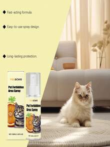 Cat Repellent Spray - Prevents Cats From Climbing On Beds, Furniture, And Other Restricted Areas. Pet Training Spray To Stop Cats From Urinating And Scratching Indoors And Outdoors. Suitable For Indoor And Outdoor Furniture To Prevent Scratching, Digging, And Biting. - 100ml - View 10