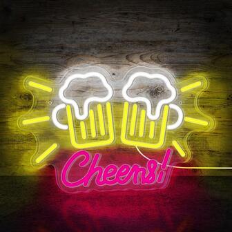 Light Up Your Home Bar With This 1pc Beer Neon Sign - USB Operated LED Neon Lights For Wall Decor!