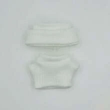 1套迷你10厘米娃娃服装套装，兼容第四代娃娃，包含服装配件、帽子和毛衣套装，娃娃换装服装（不含娃娃）