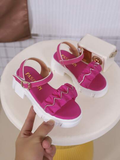 1 Đôi dép lê đế dày bằng da PU cho trẻ em, thích hợp cho mùa hè