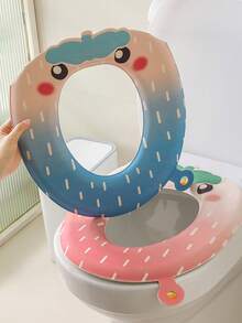 1个草莓香味马桶垫，防水，可重复使用，高端粘性马桶垫，四季皆宜