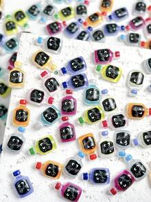 30pcs Cartoon Nail Art Decorations, Realistic Miniature Beverage, Juice, Soda Shapes, Suitable For Daily, Holiday And Party, Adorable Nail Art Accessories, DIY Nails Nail Supplies - Multicolor - View 1