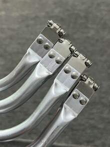 折叠式手拿包配件、方形铝夹、行李箱五金铰链夹、DIY组件、可替换零件、可重复使用包袋配件、手提袋备件、云朵包支架、编织包夹 - 銀色 - 查看 5