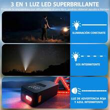 Arrancador De Bateria De Auto 3000A 12V Con Compresor De Aire 150 PSI, 26800 Mah Cargador De Bateria De Auto, Jumper Para Carro Con Pantalla LCD Extragrande Y Luces LED Súper Potentes, Multifuncional - 1 - Ver 3