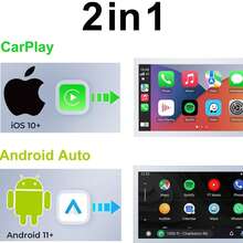 2026 Enhanced Wireless CarPlay Adapter 2-In-1 Wired-To-Wireless Conversion Plug-And-Play, Fast Auto-Connection With Zero Delay USB/USB-C Mini Compact Design (Black) - màu đen - Xem 4
