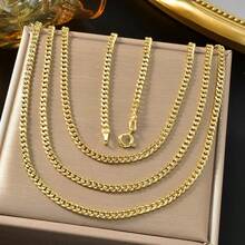 1pc 18K Gold Plated Minimalist Elegant Clavicle Chain Necklace, Classic Versatile Fashion Accessory Suitable For Women's Daily Wear - Gold - View 2