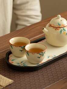 1/2/4/6pcs Ru Kiln Ceramic Tea Cups, Household Guest Cups, Red Tea Cups, Gongfu Tea Cups, Tea Tasting Cups, Espresso Cups, Arabic Coffee Cups, Turkish Coffee Cups, Water Cups, Gift Cups - Multicolor - View 3