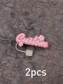 Customized Acrylic Straw Sleeve, Personalized Straw Sleeve, Customized Dust-Proof Straw Cap, Customizable Cute Straw Sleeve, Suitable For Water Cups, Multifunctional, Compatible With Cups And Bottles, Suitable For 10mm, Birthday Gift, Wedding Gift, Decoration, School Office, Employees, Anniversary - Style a - View 10