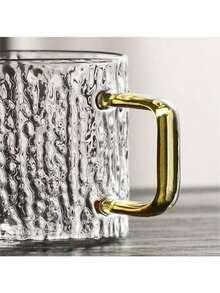 12/6/4/2件套 树皮纹理 150毫升 小巧可爱美观耐热透明浓缩咖啡玻璃杯，咖啡杯，玻璃杯，功夫热茶杯，咖啡配件茶具套装 - 無色 - 查看 6