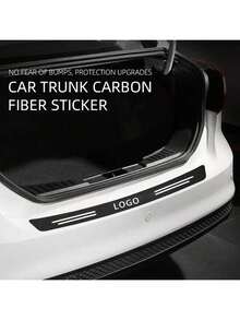 1-5 Pcs Carbon Fiber Pattern Threshold Protectors - Self-Adhesive, Scratch Resistant Door Entry Protection Device, Universal, Car Trunk Bumper Edge Protection Sticker, Suitable For Sports Vehicles - one-size - View 20