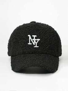 1 szt. Damska haftowana czapka baseballowa z polaru NY Teddy, regulowana, chroniąca przed słońcem, codzienna czapka odpowiednia na wiosnę/jesień, podróże, plażę, unisex, styl Y2K - Czapka baseballowa - Zobacz 23