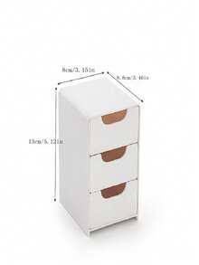 3-Tier Mini Stackable Plastic Desktop Drawers - Modern Multifunctional Storage Box, Smooth Sliding Drawers, Ideal For Organizing Office Supplies, Cosmetics/Jewelry And Small Accessories, Great For Students, Office Workers, Beauty Enthusiasts, Back To School And Autumn Storage