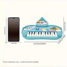 [Presente para Amantes da Música] Presente de Natal e Aniversário, Cultive o Amor pela Música, Ajude a Realizar o Sonho Musical da Sua Criançada, Apresenta Brinquedos Musicais Educativos Inovadores, Como um Teclado Eletrônico Sem Pilhas Projetado para Meninas - Multicolorido - Ver 9