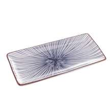 Wolff Koji Rectangular Porcelain Plate, 12cm - Blue - View 1