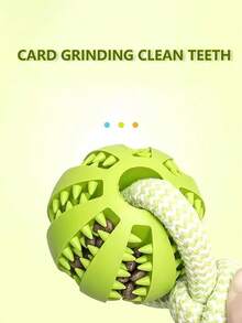 狗狗编织绳结玩具球，带纹理手柄，多种颜色可选。这款互锁绳球适合爱啃咬的狗狗，有助于清洁牙齿和训练牙齿。耐用的磨牙骨，适合大型犬。宠物狗磨牙玩具，可发出叫声，是狗狗磨牙和拔河的理想选择。 - 彩色 - 查看 4