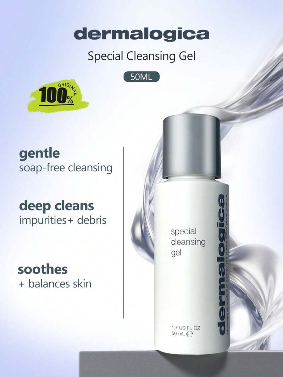 Dermalogica 特效洁面啫喱 50ml，啫喱质地，易起泡，水油平衡，温和清洁，净化毛孔，清爽不紧绷，低刺激，适合所有肤质，日常清洁，50ml/1.69 液体盎司 - 50ml - 查看 1