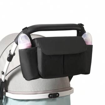 Stor kapacitet hängande väska för barnvagn, trendig blöjväska för gravida, axelväska för barnvagn