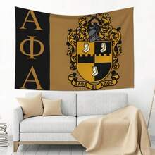 Alpha Phi Tapestry Wall Hanging Home Bedroom Dormitory Decoration Fluffy Peach Art Decorating Gifts - 40*60英寸 - 查看 3
