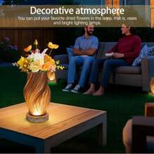 床头灯采用木质底座，采用 PLA 灯罩，支持 12 级可调光，按钮控制，适用于卧室、客厅、宿舍、办公室，也可作为母亲节礼物 - 多款 - 查看 10