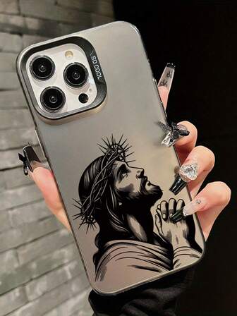 La nueva serie de fundas de teléfono creativas y de moda con láser IMD, con patrones de Jesús, fundas híbridas clásicas con resistencia a los golpes y antideslizantes, compatibles con 17/17Air/17Pro/17ProMax, 16/16Plus/16ProMax, 15.14, 13, 12, 11 Series, adecuadas para Galaxy S22, S23, S24, S25 PLUS ULTRA Series, regalo de Pascua, decoración de Navidad/Halloween/regalo de cumpleaños, pareja, novia, novio, amigo o para ti mismo.