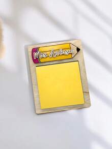 Custom Wooden Teacher Sticky Note Pad Holder Gift,Customize Text,3 Styles,Personalized Teacher Name Gift,Student Gift For Teacher,Teacher Gift,Teacher End Of Year Gift - Multicolor - View 10