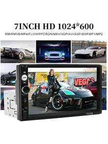 1Din Car Radio Carplay Andriod Auto Stereo Multimedia 7" Universal MP5 Player Mirrorlink FM USB BT TF Card AUX Input - 7011-d - View 6