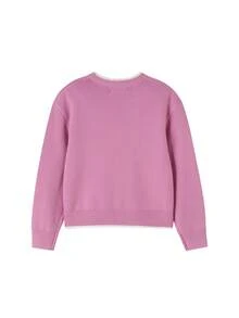 Annil Children's And Girls' Round-Neck Sweaters, Knitted Sweaters, Winter Jacquard, Warm, Elastic, Windproof, Loose And Soft - Golden Bell Powder - View 3