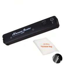 RAF 2-In-1 Vacuum Sealer Machine, Suitable For Kitchen Food Vacuum Sealing And Single Sealing, Featuring Both Vacuum Sealing And Single Sealing Functions, Applicable For Snack Bags. Suitable For Vacuum Preservation And Sealing Of Various Dry And Soft Foods Including Meat, Vegetables, Fruits, Cookies, Etc. An Ideal Gift Choice For Valentine's Day And Christmas Family Holidays. - EU C Type Plug(220-240V) - View 15