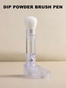 1pc 3-In-1 Nail Powder Dipping Brush Set With Transparent Storage Box And Powder Brush For Dipping Powder, DIY French Manicures, Recycling Nail Powder, Professional Nail Tools, Nail Salon Supplies - Clear - View 9