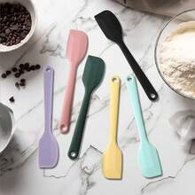 1pc Silicone Cream Cake Spatula Scraper, Dishwasher - D Style, Multiple Colors - View 13