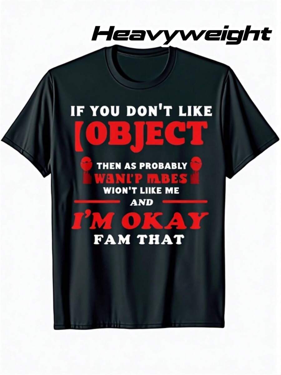 Camiseta Casual de Manga Corta para Hombre - Impresión de Tiburón y Gato de Dibujos Animados, Tela Transpirable, Ropa de Calle Cómoda para el Verano, Cuello Redondo, Ajuste Regular, Camiseta de Uso Diario| Camiseta gráfica divertida| Ajuste cómodo - Negro - Ver 1